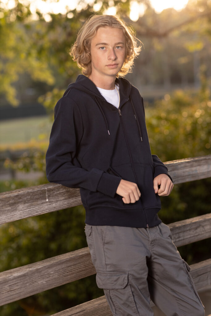 Senior session poses that reflect a quiet but confident young man.